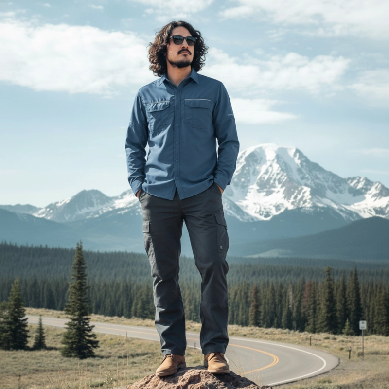 Camisa Outdoor Trekking Hombre Ripstop Protección Uv+50 - 1