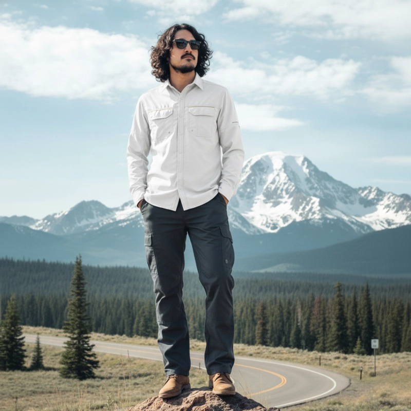 Camisa Outdoor Trekking Hombre Ripstop Protección Uv+50 - 1