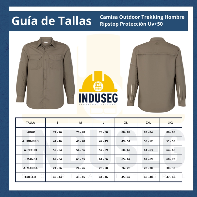 Camisa Outdoor Trekking Hombre Ripstop Protección Uv+50 - 7
