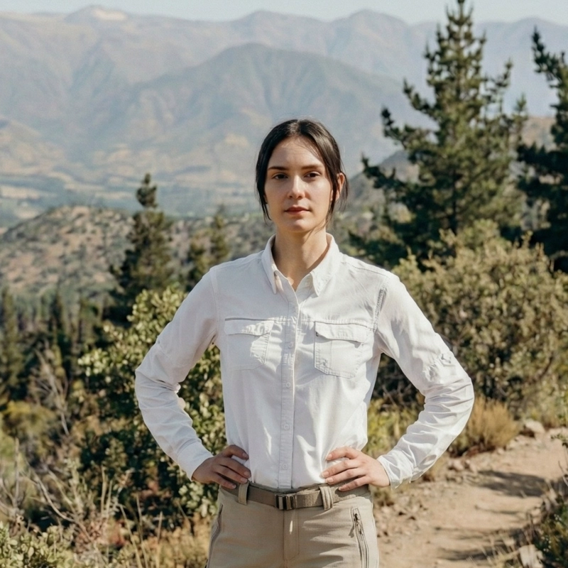 Blusa Mujer Outdoor Jubae Ripstop  UV UPF+50 Transpirable Blanco S