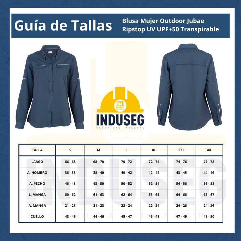 Blusa Mujer Outdoor Jubae Ripstop  UV UPF+50 Transpirable - 6