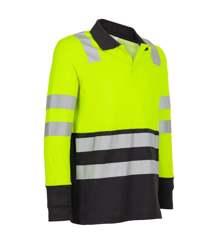 Polera Polo Alta Visibilidad M/L Hombre Cinta Reflectiva UPF50+ - 2