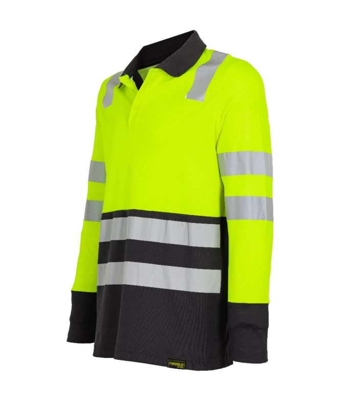 Polera Polo Alta Visibilidad M/L Hombre Cinta Reflectiva UPF50+ - 3