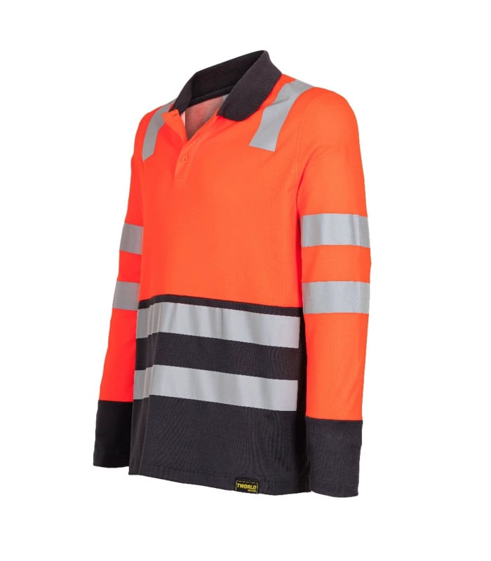 Polera Polo Alta Visibilidad M/L Hombre Cinta Reflectiva UPF50+ - 3