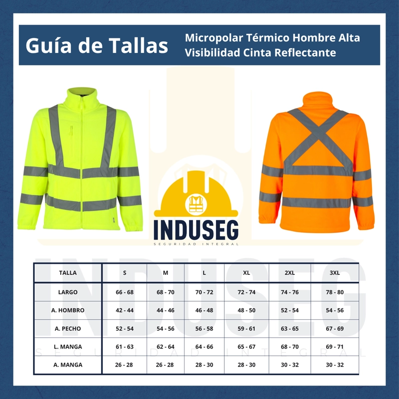 Micropolar Térmico Hombre Alta Visibilidad Cinta Reflectante - 5