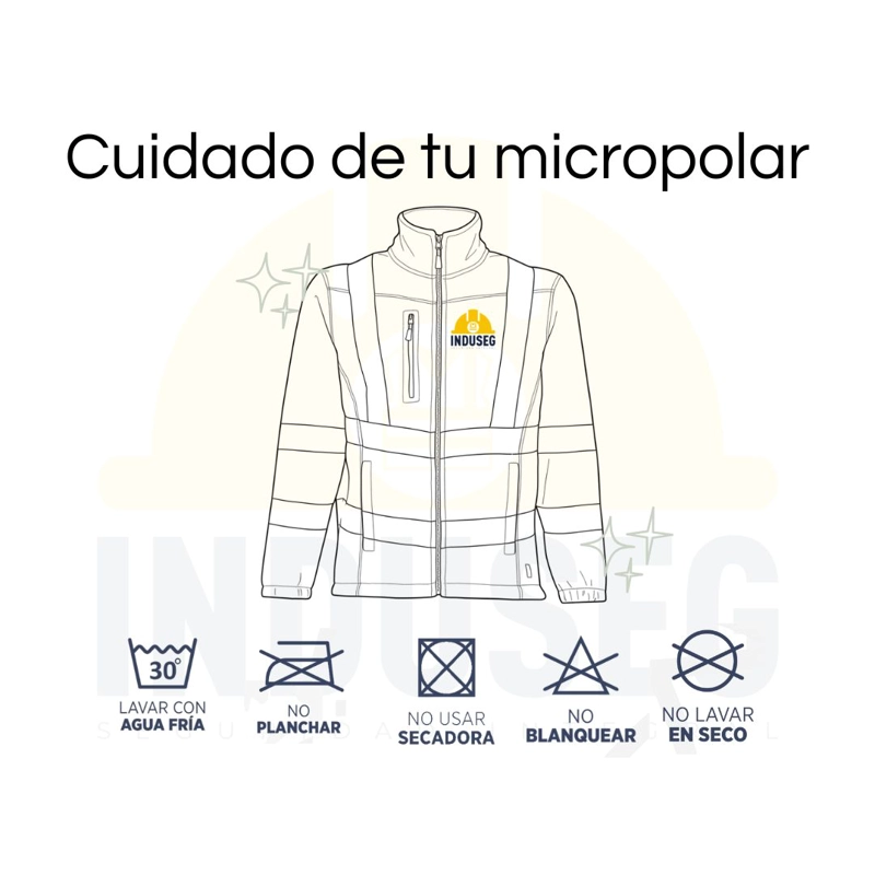 Micropolar Térmico Hombre Alta Visibilidad Cinta Reflectante - 6