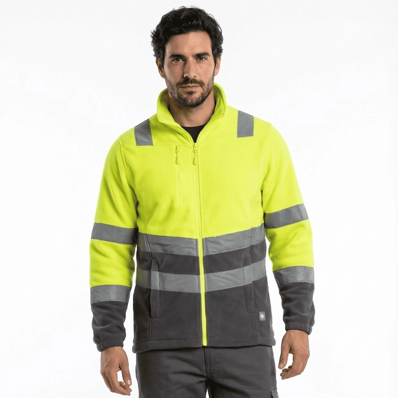 Micropolar Alta Visibilidad Bicolor Clase 2 Reflectante Hombre - 1
