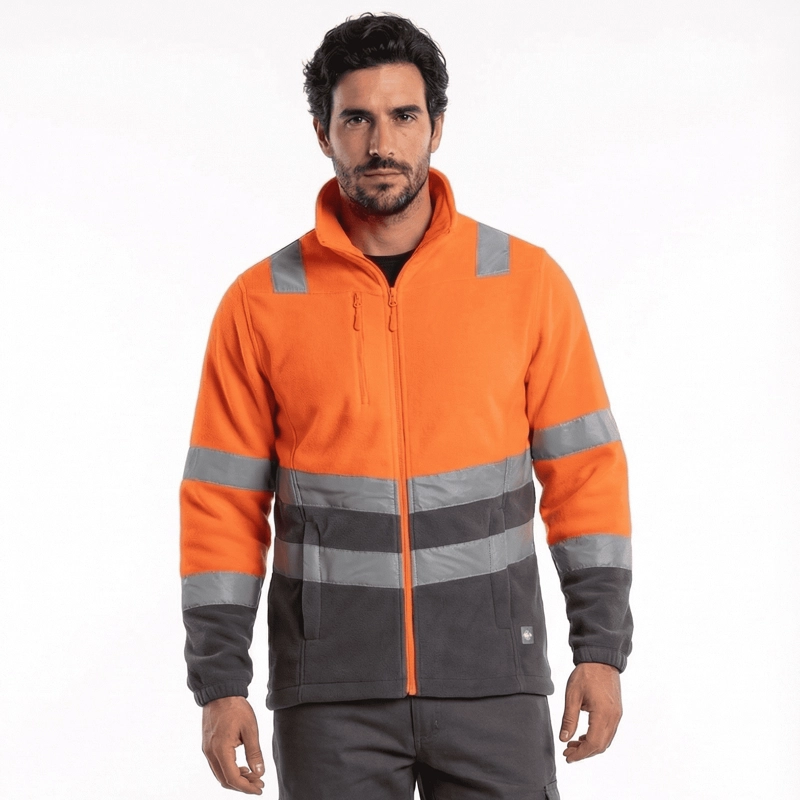 Micropolar Alta Visibilidad Bicolor Clase 2 Reflectante Hombre - 1