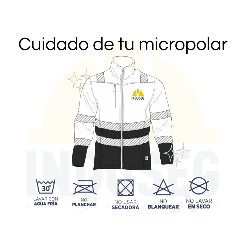 Micropolar Alta Visibilidad Bicolor Clase 2 Reflectante Hombre - 5