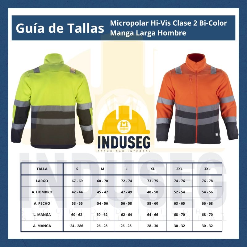 Micropolar Alta Visibilidad Bicolor Clase 2 Reflectante Hombre - 7