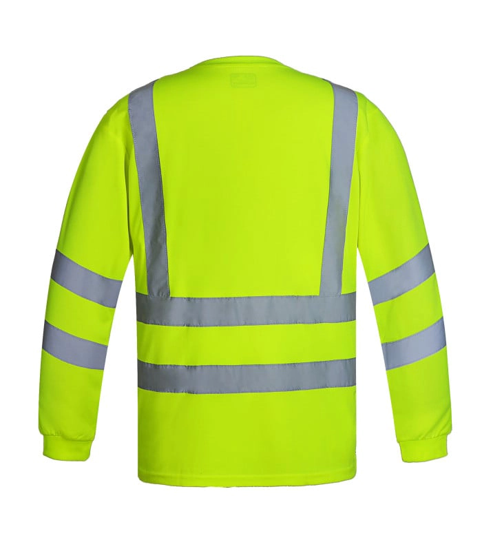 Polera Dry Fit Reflectante Manga Larga Hombre UPF50+ Trabajo - 2