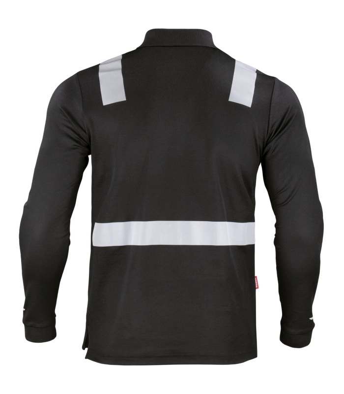 Polera Polo Manga Larga Reflectante Híbrida Cuello Piqué - 4