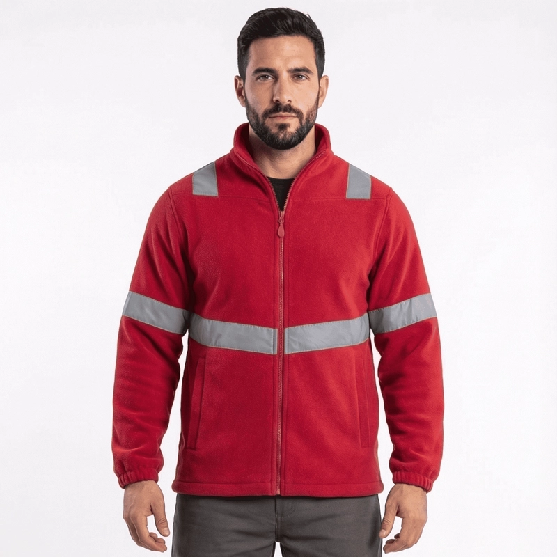 Micropolar Reflectante Hombre Térmico Alta Visibilidad Trabajo - 1