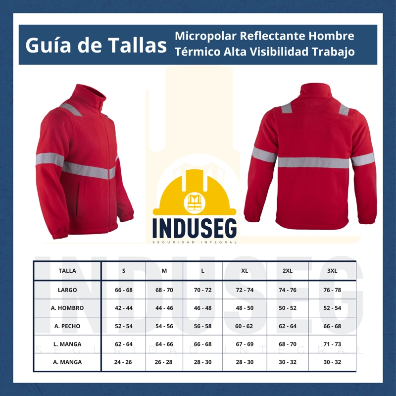 Micropolar Reflectante Hombre Térmico Alta Visibilidad Trabajo - 6