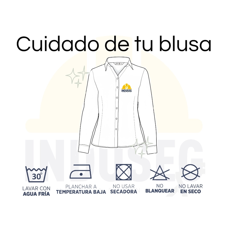 Blusa Trevira Light Mujer Manga Larga Trabajo Corporativo - 6