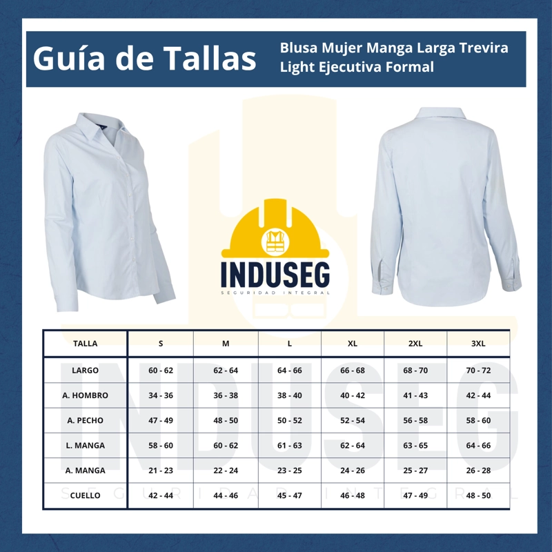 Blusa Trevira Light Mujer Manga Larga Trabajo Corporativo - 7
