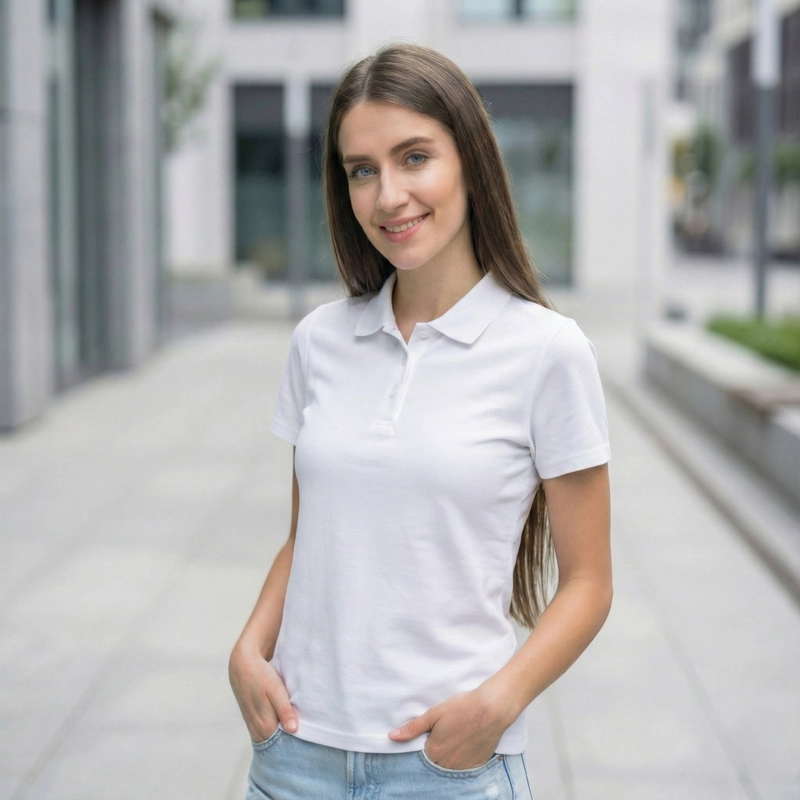 Polera Mujer Outdoor Smooth UV Manga Corta Trekking Blanco L