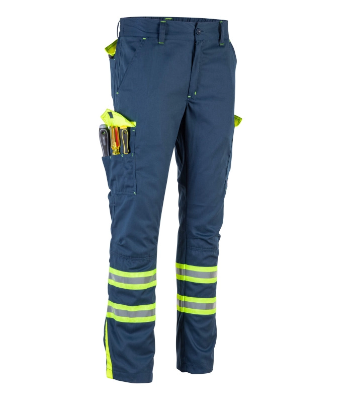 Pantalón cargo gabardina reflectante con cintura elástica - 2