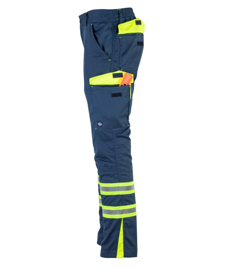 Pantalón cargo gabardina reflectante con cintura elástica - 4