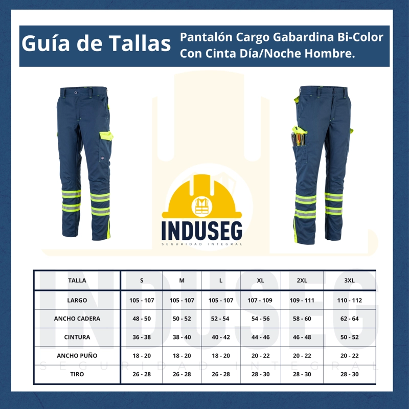 Pantalón cargo gabardina reflectante con cintura elástica - 7