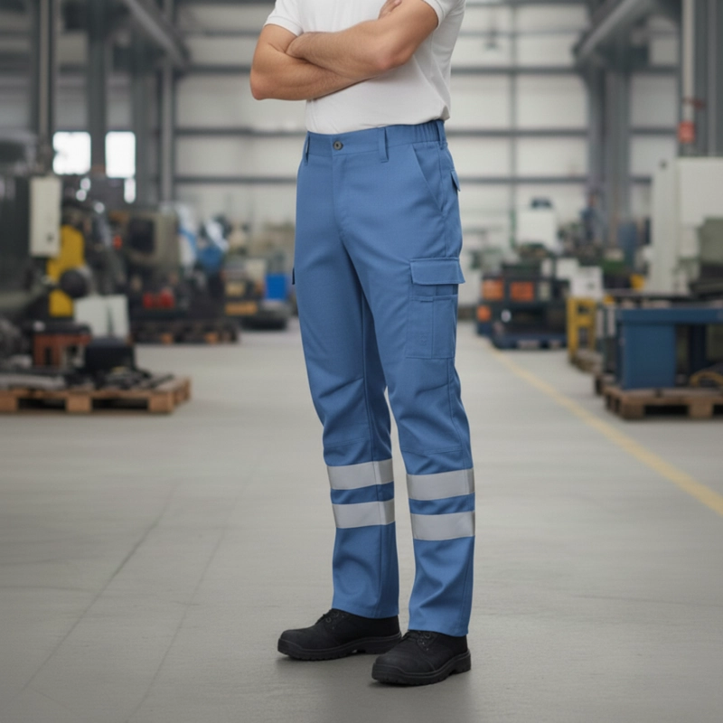 Pantalón Cargo Gabardina Con Cinta Reflectante Hombre - 2