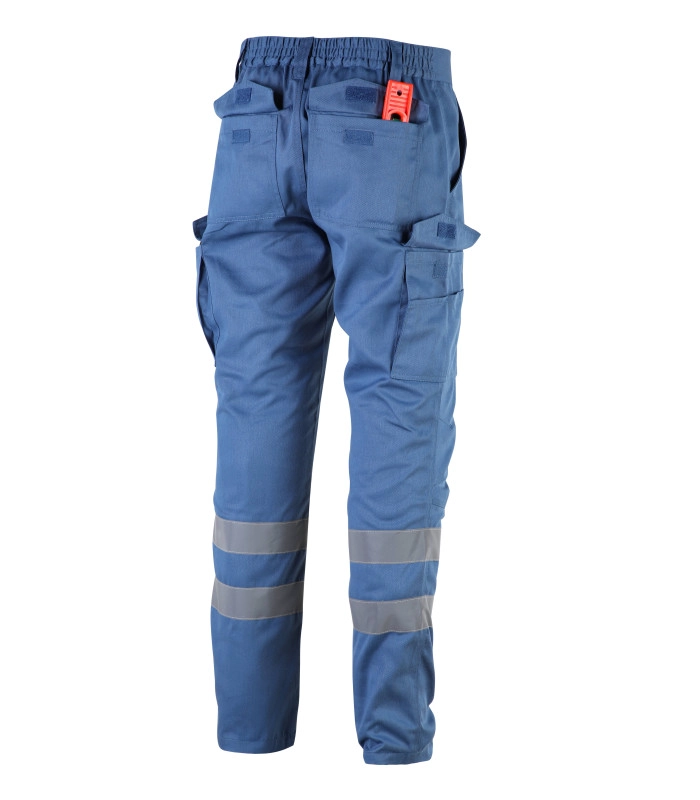 Pantalón Cargo Gabardina Con Cinta Reflectante Hombre - 4