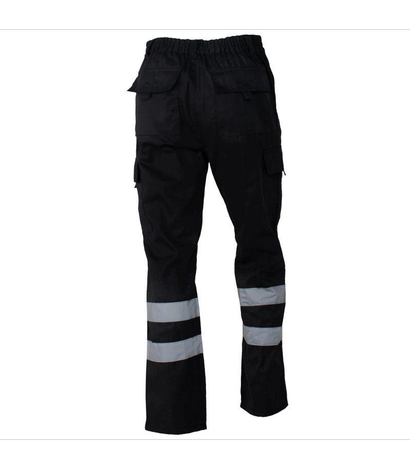 Pantalón Cargo Gabardina Con Cinta Reflectante Hombre - 4