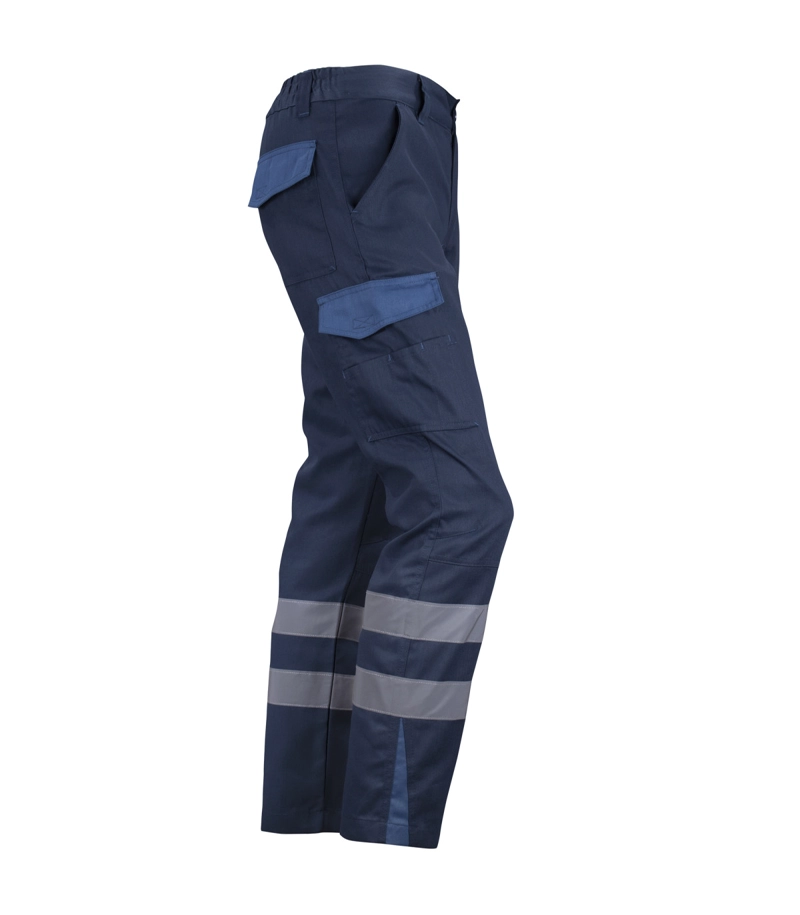 Pantalón Cargo Reflectante Bicolor Hombre Gabardina Trabajo - 2