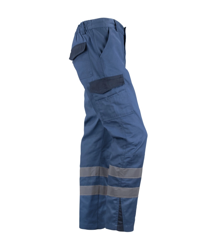 Pantalón Cargo Reflectante Bicolor Hombre Gabardina Trabajo - 2