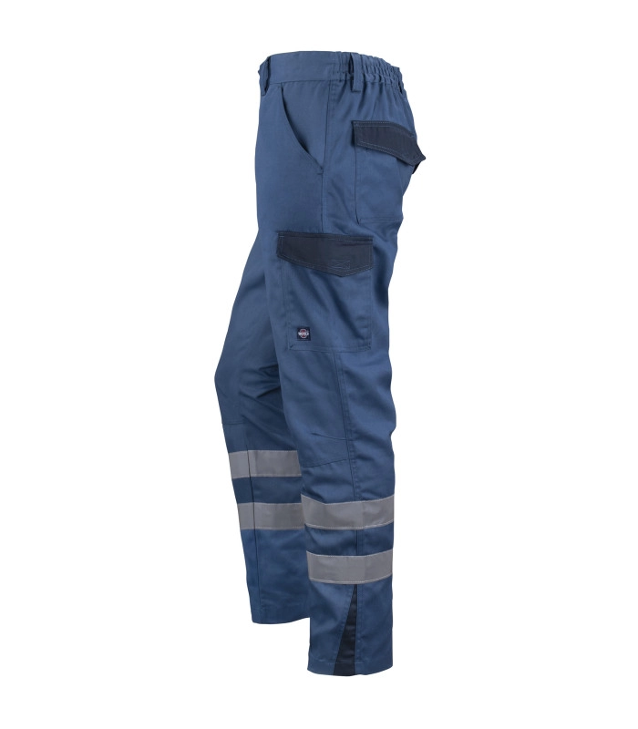 Pantalón Cargo Reflectante Bicolor Hombre Gabardina Trabajo - 3