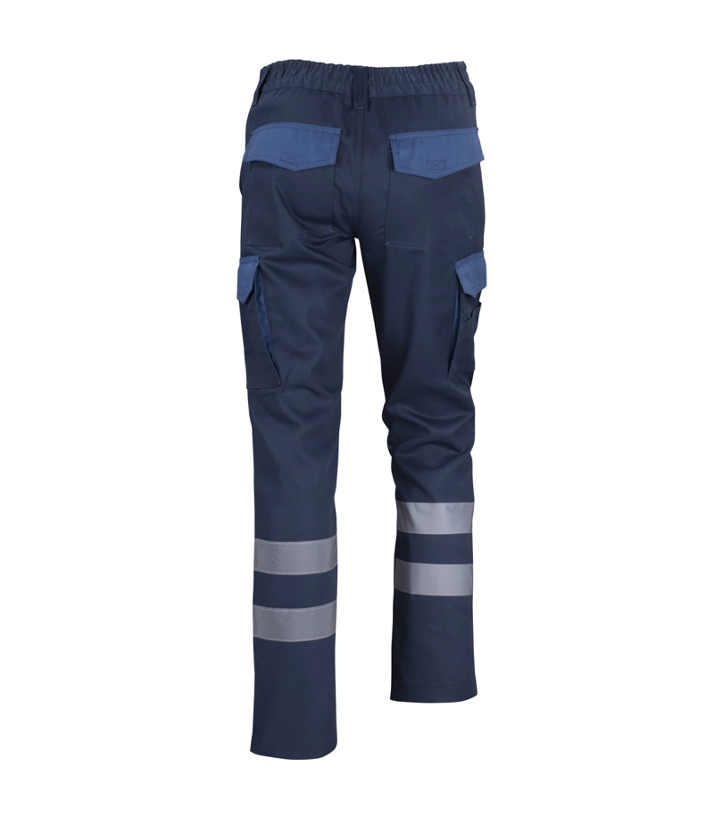 Pantalón Cargo Reflectante Bicolor Hombre Gabardina Trabajo - 4