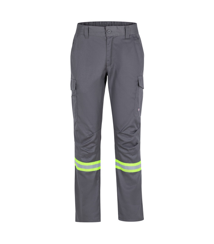 PANTALON GABARDINA DUAL HI VIS CON CINTA DIA Y NOCHE - 1