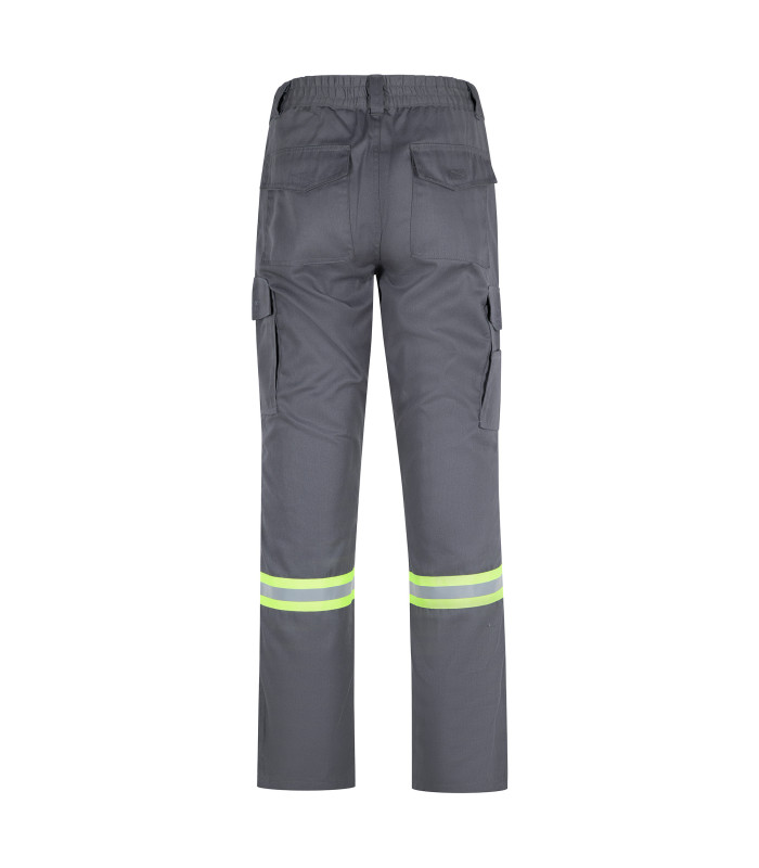 PANTALON GABARDINA DUAL HI VIS CON CINTA DIA Y NOCHE - 4