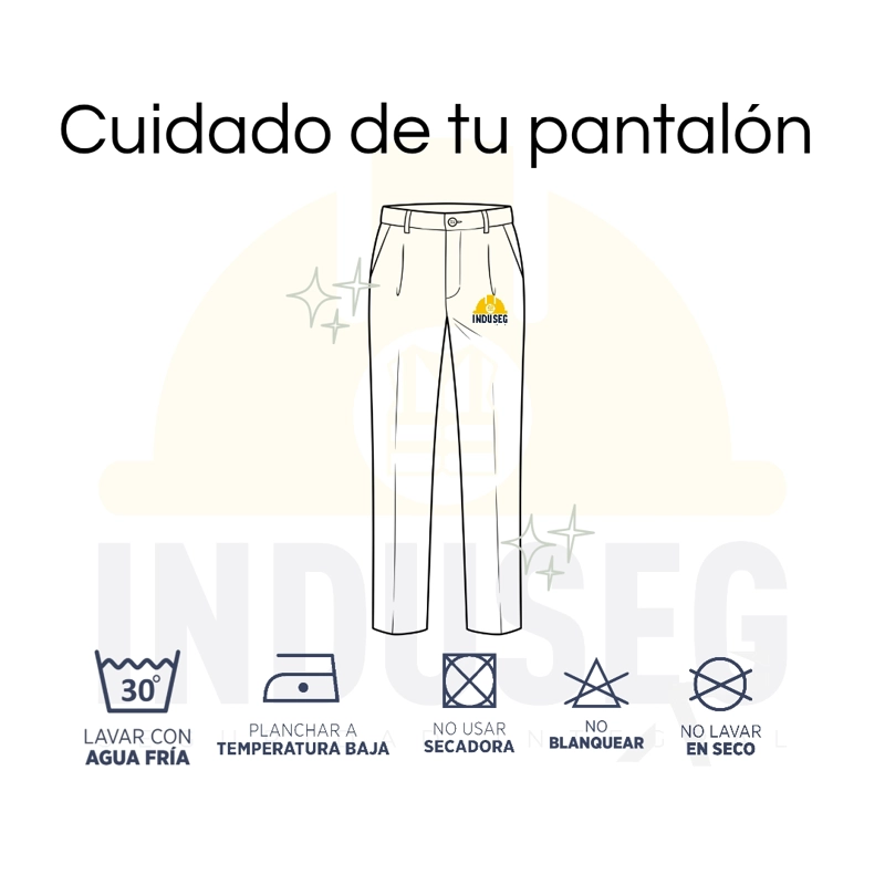 Pantalón Trabajo Ejecutivo Hombre Gabardina Premium - 7