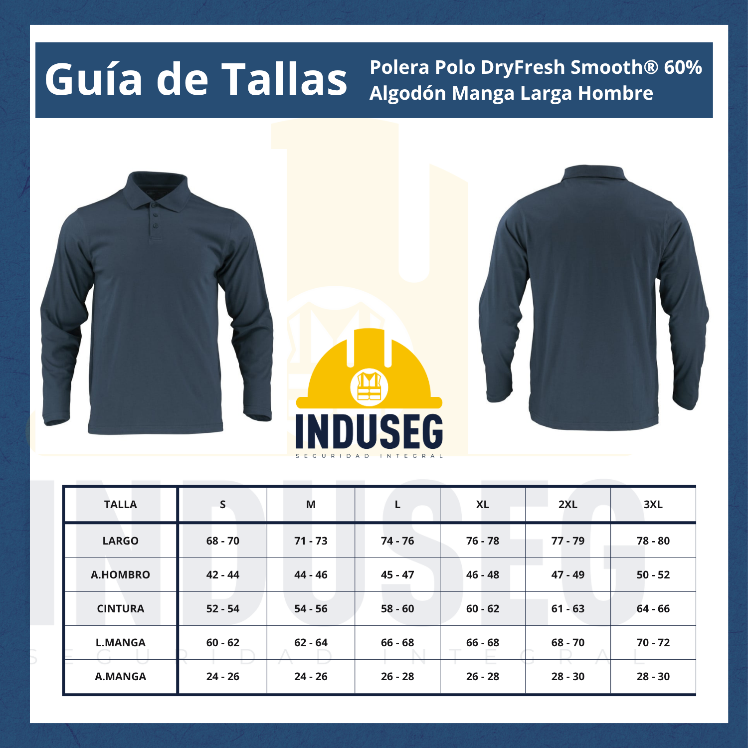 Polera Polo Dryfresh Hombre Manga Larga Secado Rápido - 6