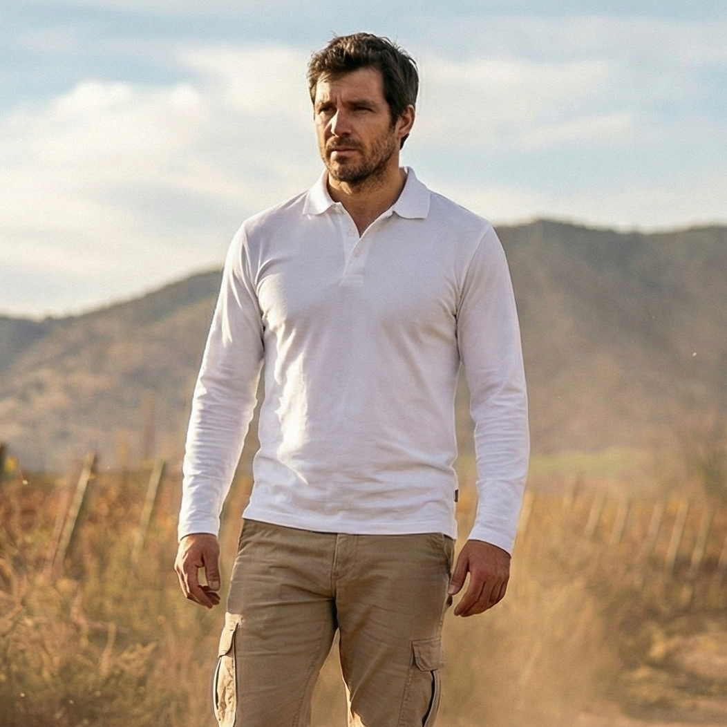 Polera Polo Dryfresh Hombre Manga Larga Secado Rápido - 8