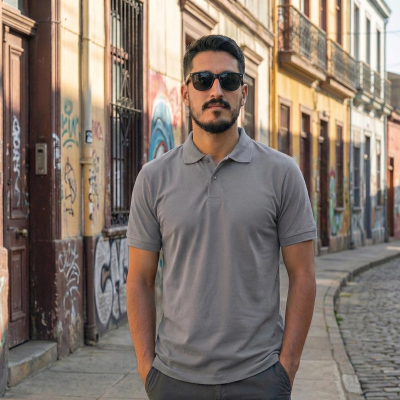Polera Piqué Hombre Premium Manga Corta Dry Fresh - 1