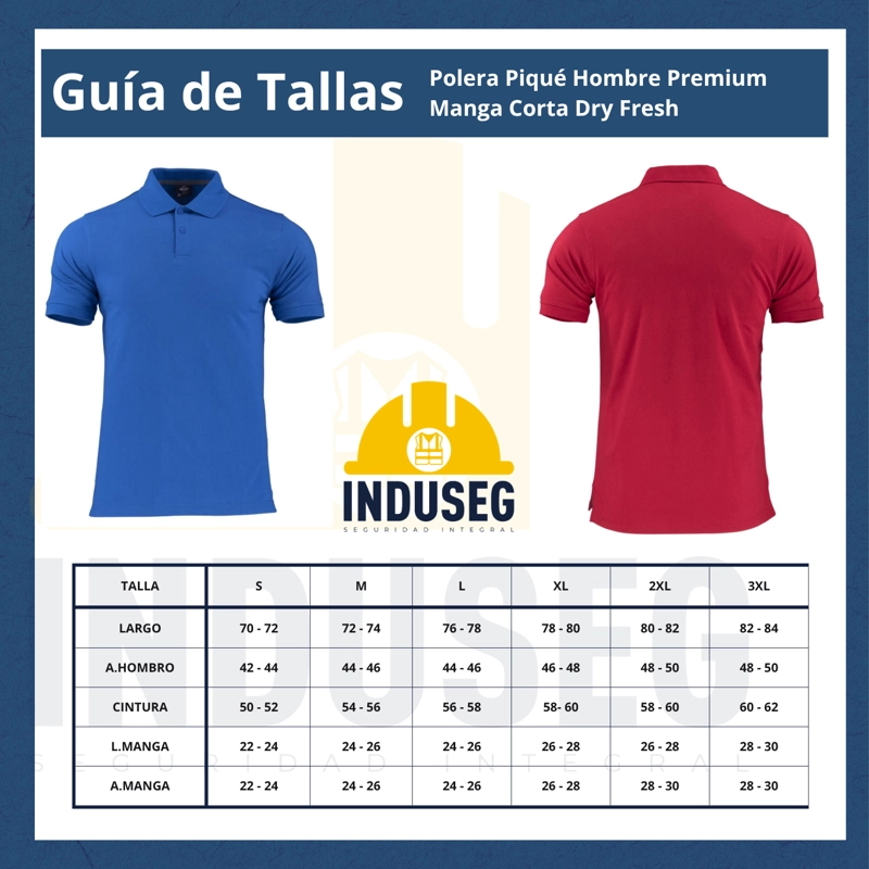 Polera Piqué Hombre Premium Manga Corta Dry Fresh - 7