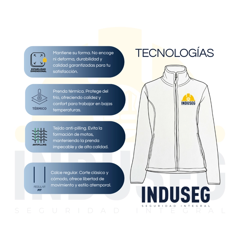 Micropolar Térmico Mujer Practical Line Trabajo Invierno - 6
