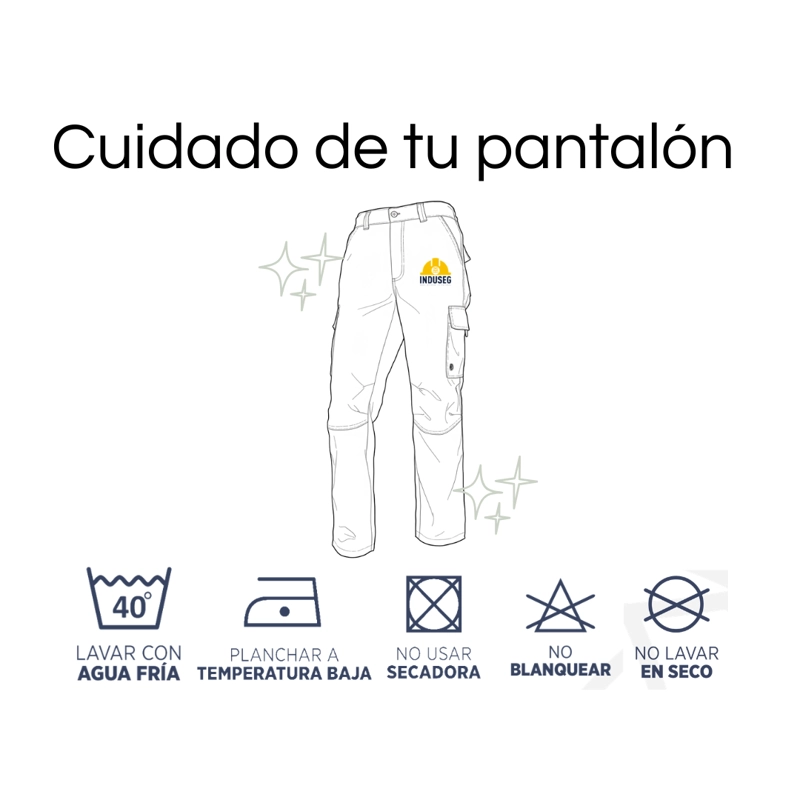 PANTALON CARGO TE RMICO HOMBRE GABARDINA FORRO POLAR TRABAJO - 7