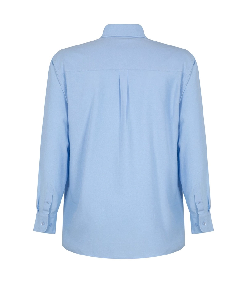 Camisa Oxford Hombre Manga Larga Clásica Trabajo Formal - 4