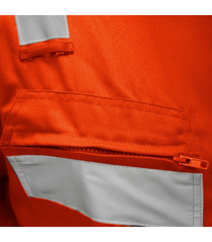 Overol Reflectante Gabardina Hombre Alta Visibilidad Trabajo - 2