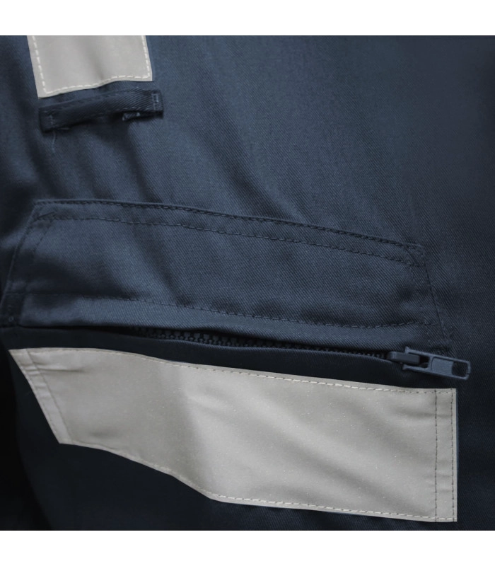 Overol Reflectante Gabardina Hombre Alta Visibilidad Trabajo - 2