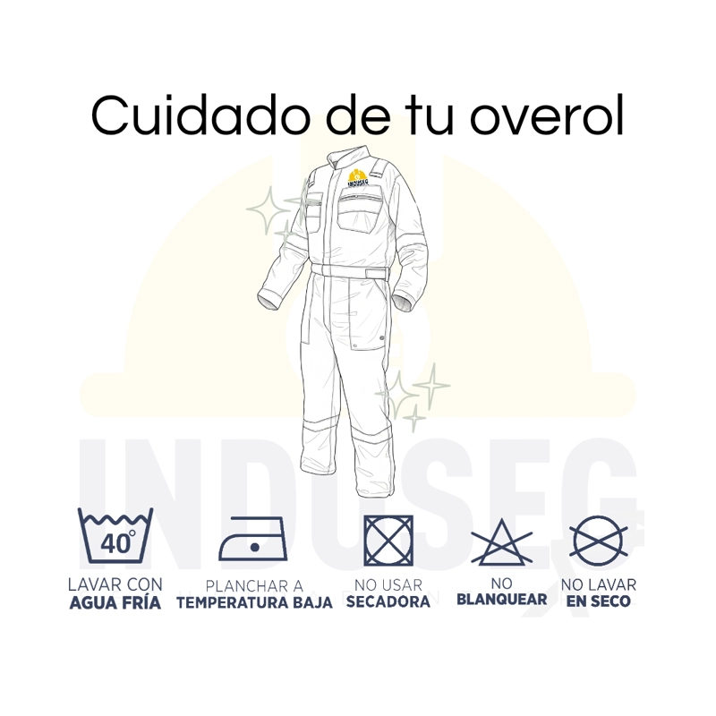 Overol Reflectante Gabardina Hombre Alta Visibilidad Trabajo - 6