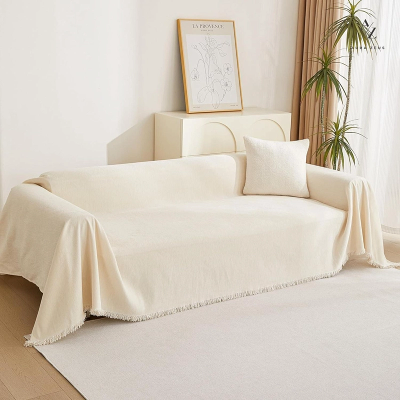 FUNDAS DE SILLON A MEDIDA AJUSTABLE CUBRE SOFA CUERPOS AZ GR TAMAÑO 180X260 CM (2 CUERPOS) - 7
