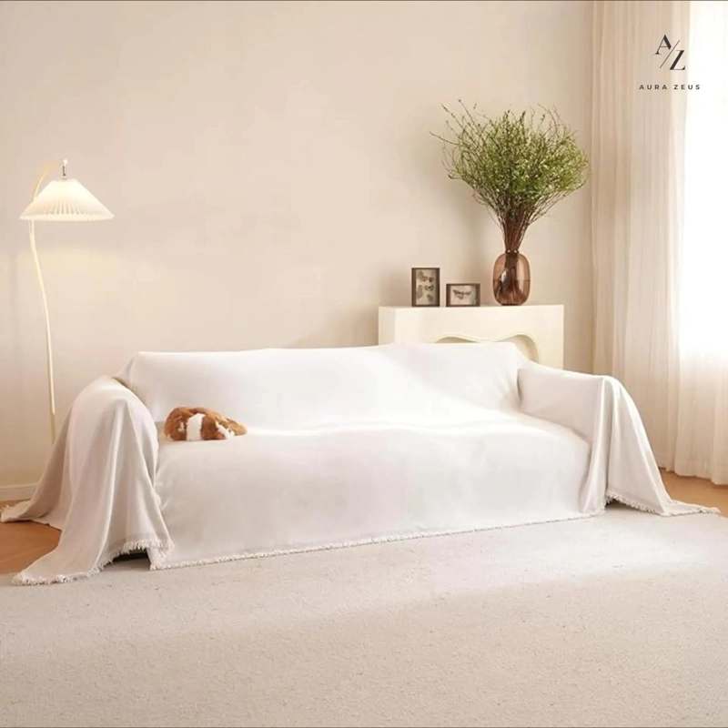 FUNDAS DE SILLON A MEDIDA AJUSTABLE CUBRE SOFA CUERPOS AZ GR TAMAÑO 180X260 CM (2 CUERPOS) - 8