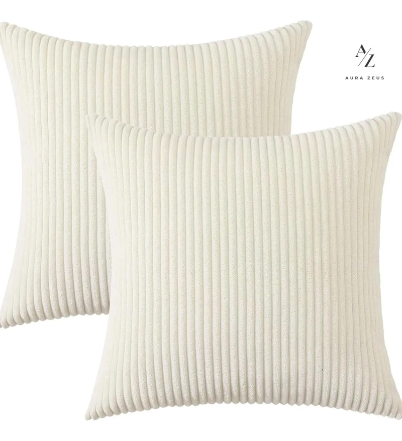 SET DE 2 FUNDAS DE COJIN SILLON TERRAZA SUAVE 45 X 45 CM AZ - 8