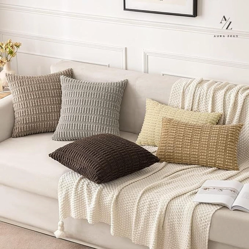 FUNDAS DE COJINES PACK X2 BOHO TEXTURA SUAVE 45 X 45 PREMIUM - 7