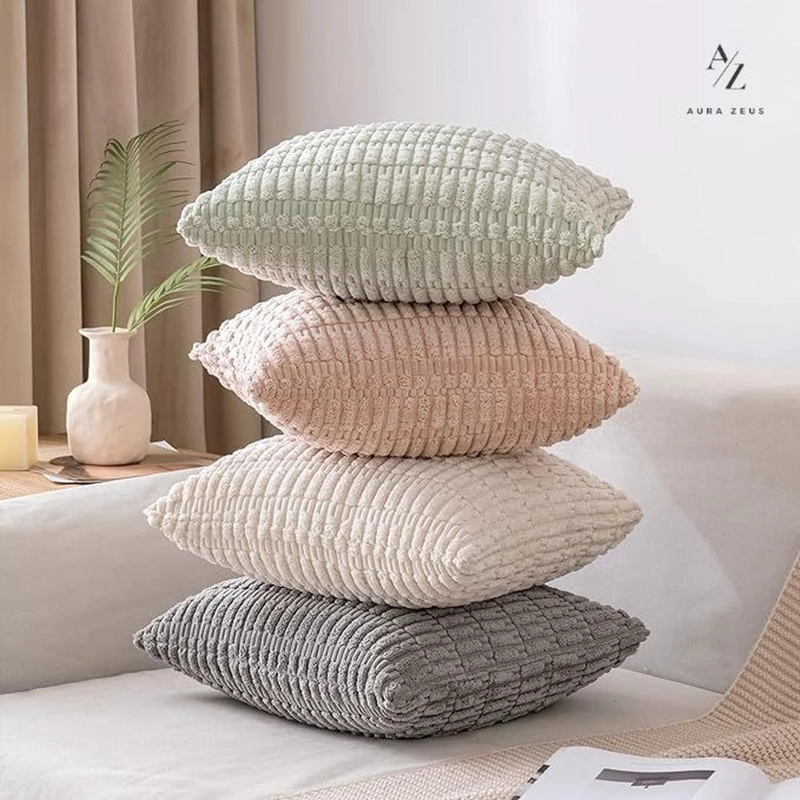 FUNDAS DE COJINES PACK X2 BOHO TEXTURA SUAVE 45 X 45 PREMIUM - 8