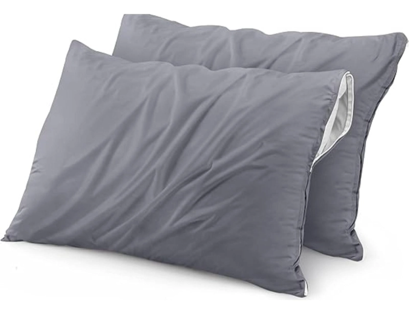 SET DE 2 FUNDAS PARA ALMOHADAS IMPERMEABLES 50X70-90 CM CIERRE - 1